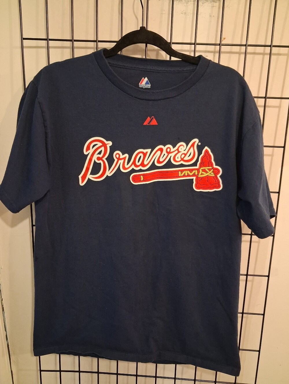 Atlanta Braves Brian McCann MLB #16 Majestic T-Shirt